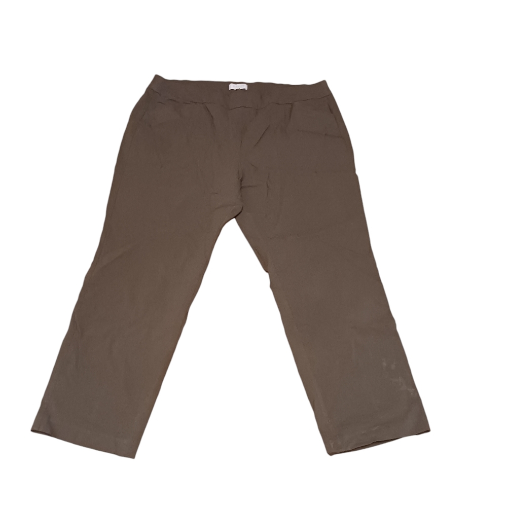 Talbots stretchy olive green trousers